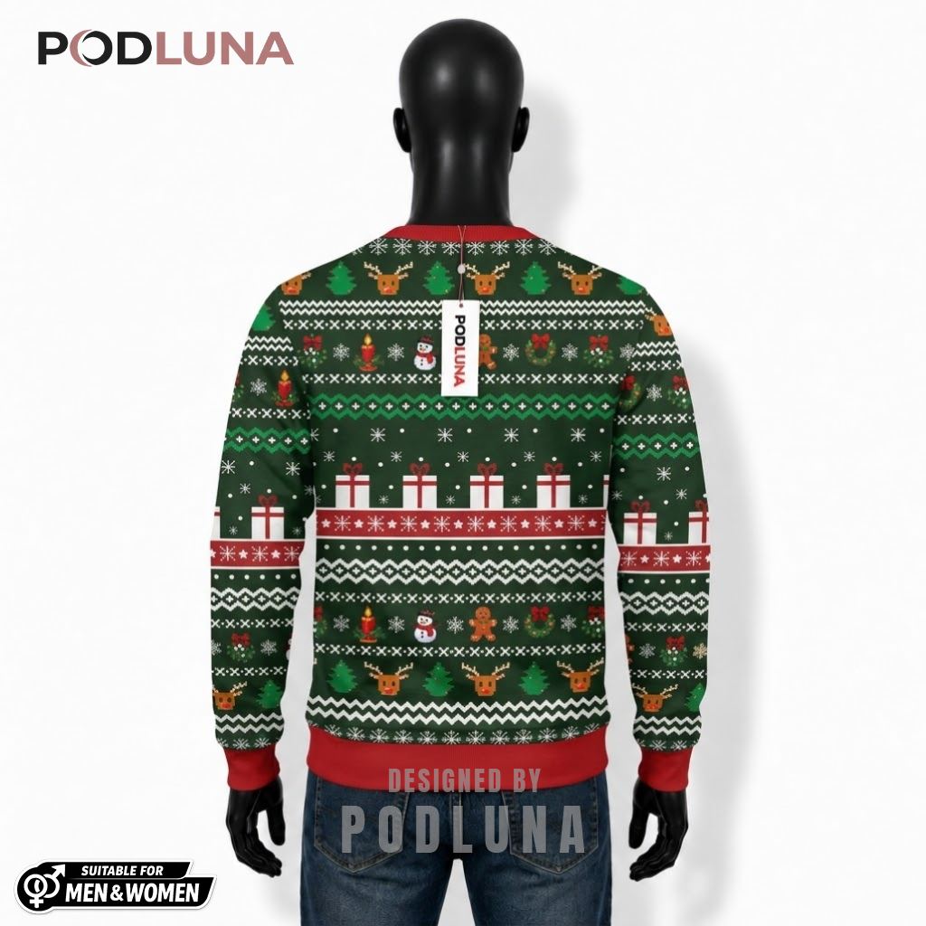 Merry Liftmas Ugly Sweater Christmas Muscle Santa Gym Weightlifting Bench Press Back Merry Liftmas Ugly Sweater Christmas Muscle Santa Gym Weightlifting Bench Press Back