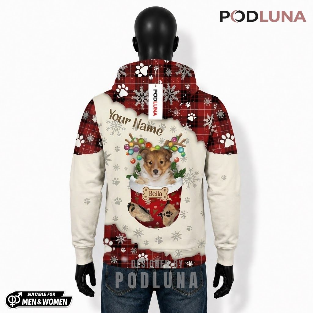 Puppy In Pocket Personalized Christmas 3D Hoodie 2 Puppy In Pocket Personalized Christmas 3D Hoodie 2