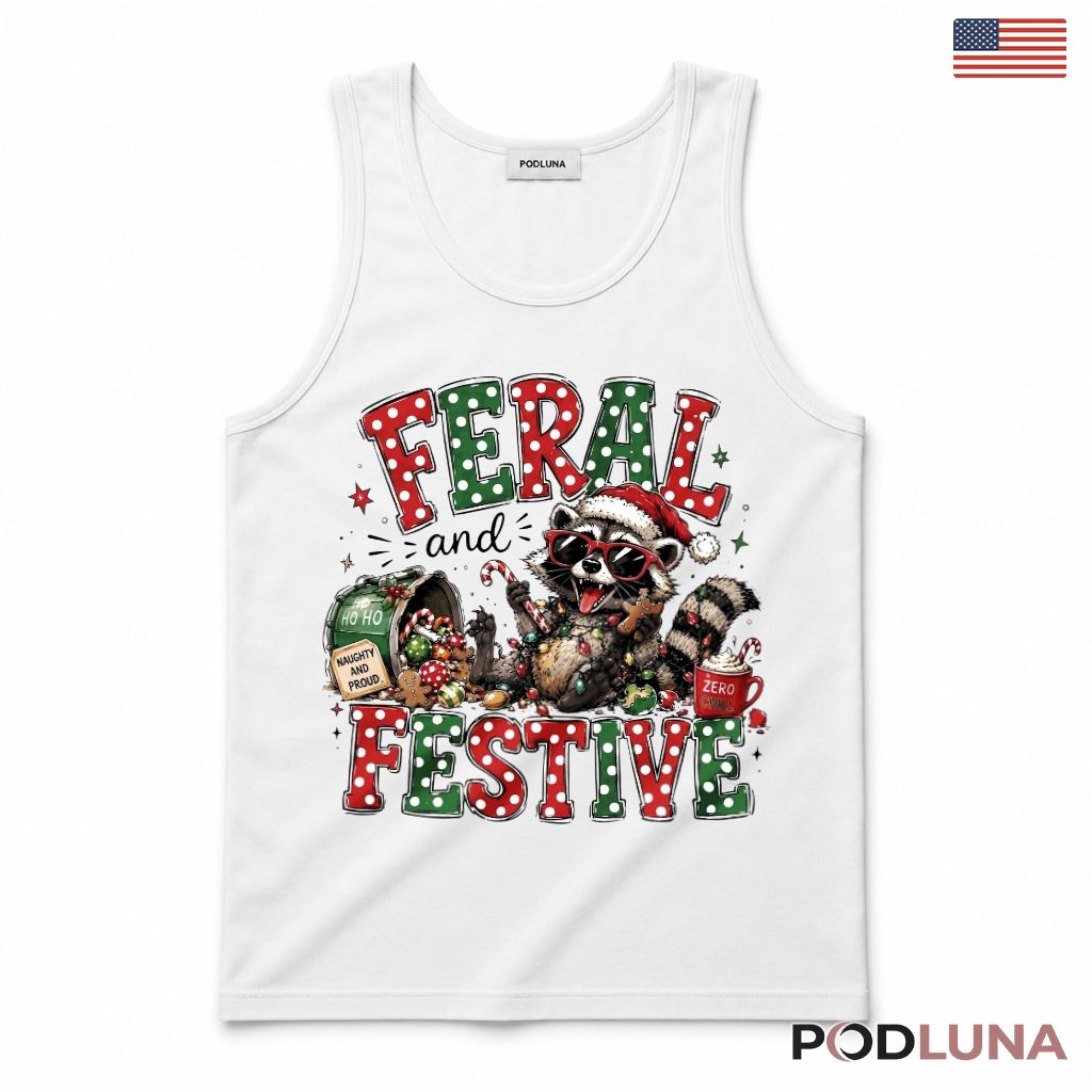 Raccoon Polka Dot Christmas Tank Top Naughty Proud Gingerbread Zero Chill Mug Raccoon Polka Dot Christmas Tank Top Naughty Proud Gingerbread Zero Chill Mug