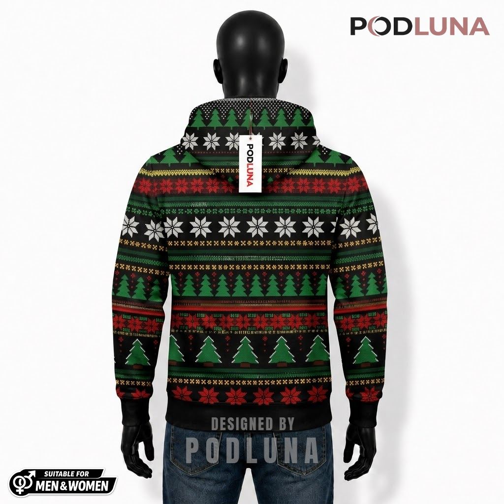Santa Gun Christmas Trees Pew Madafakas Funny Ugly 3D Hoodie 2 Santa Gun Christmas Trees Pew Madafakas Funny Ugly 3D Hoodie 2