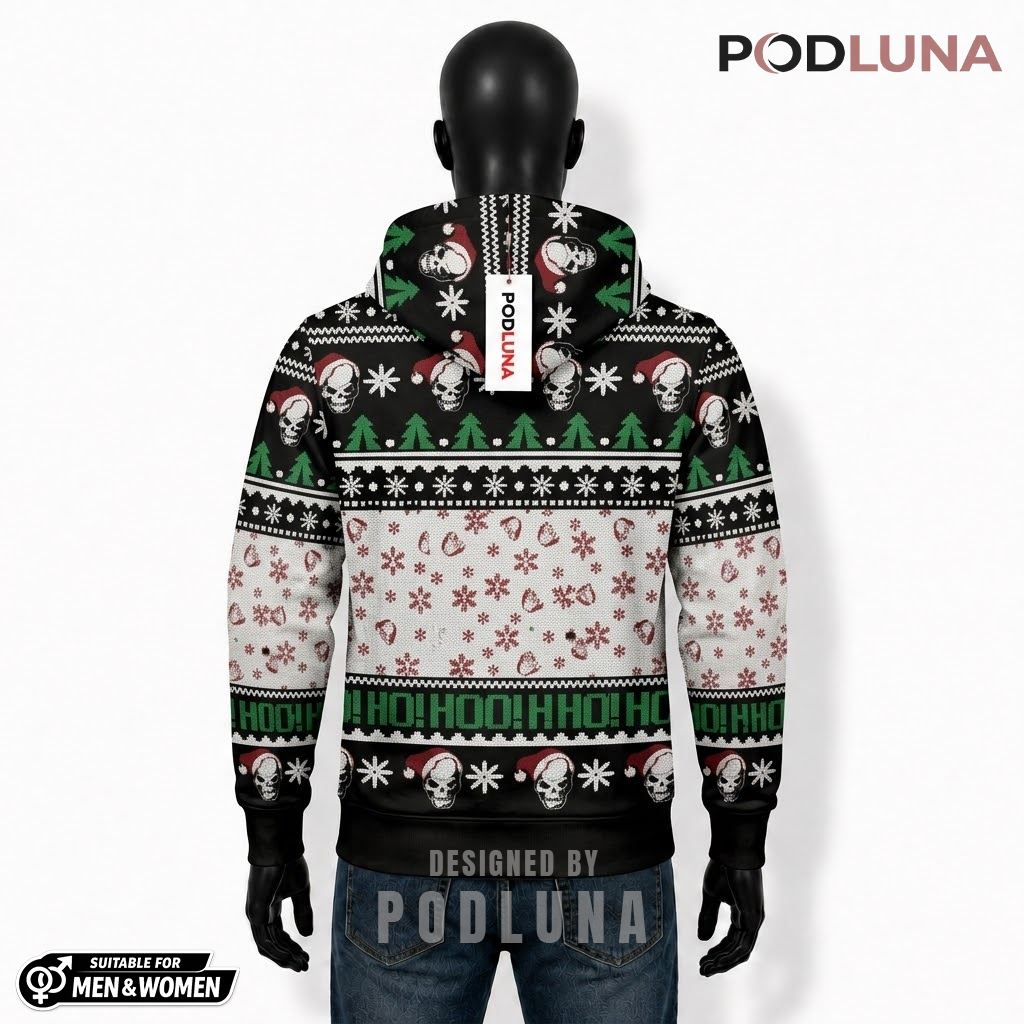 Santa Skull Ugly Christmas Sweater 3D Hoodie 2 Santa Skull Ugly Christmas Sweater 3D Hoodie 2